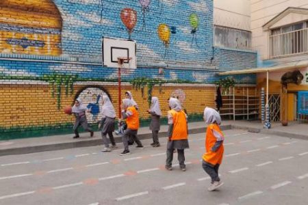 اولین جلسه تمرین تیم بسکتبال-دبستان دخترانه امام حسین (ع) واحد۳